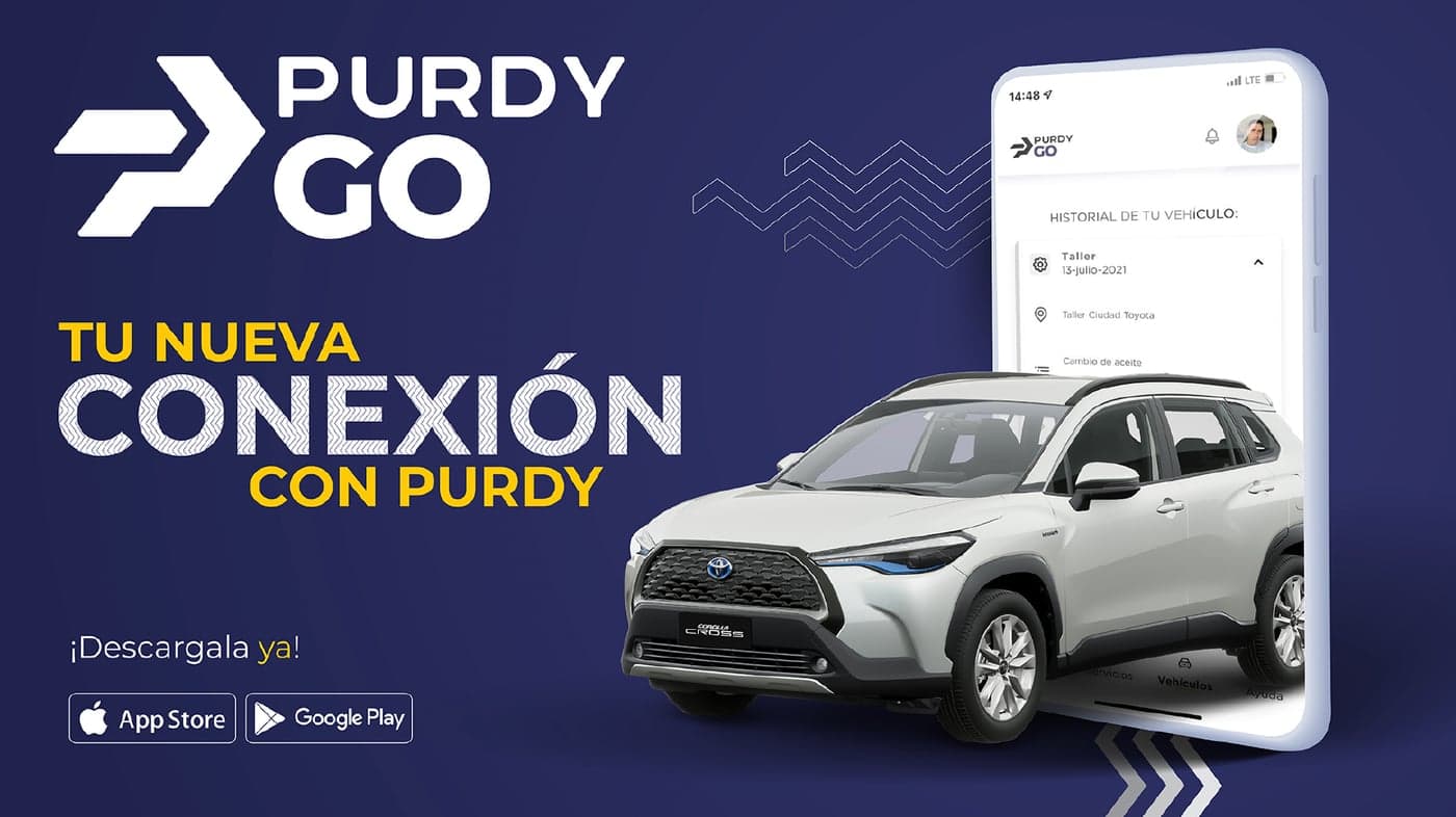 Captura de pantalla de la estrategia digital Purdy Go