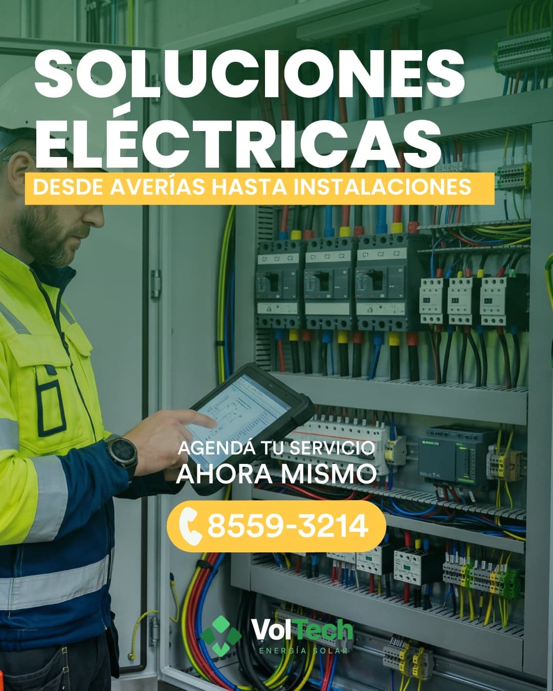 Pieza gráfica de campaña Volt Tech — parrillas